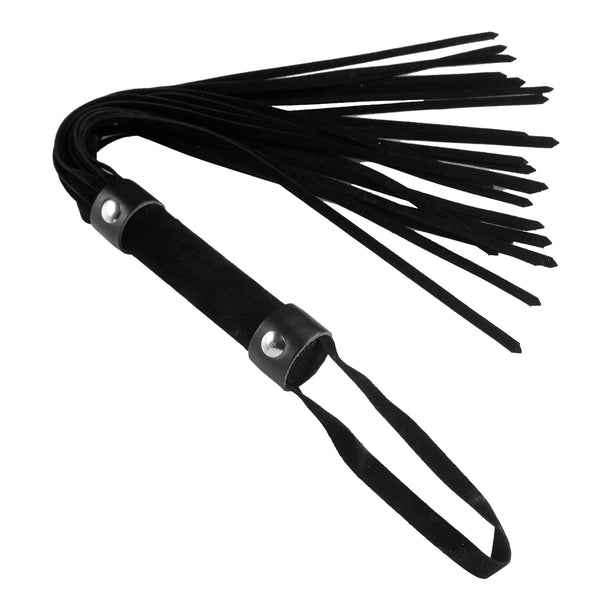 Short Vegan Leather Flogger - Black – impact play, Leather