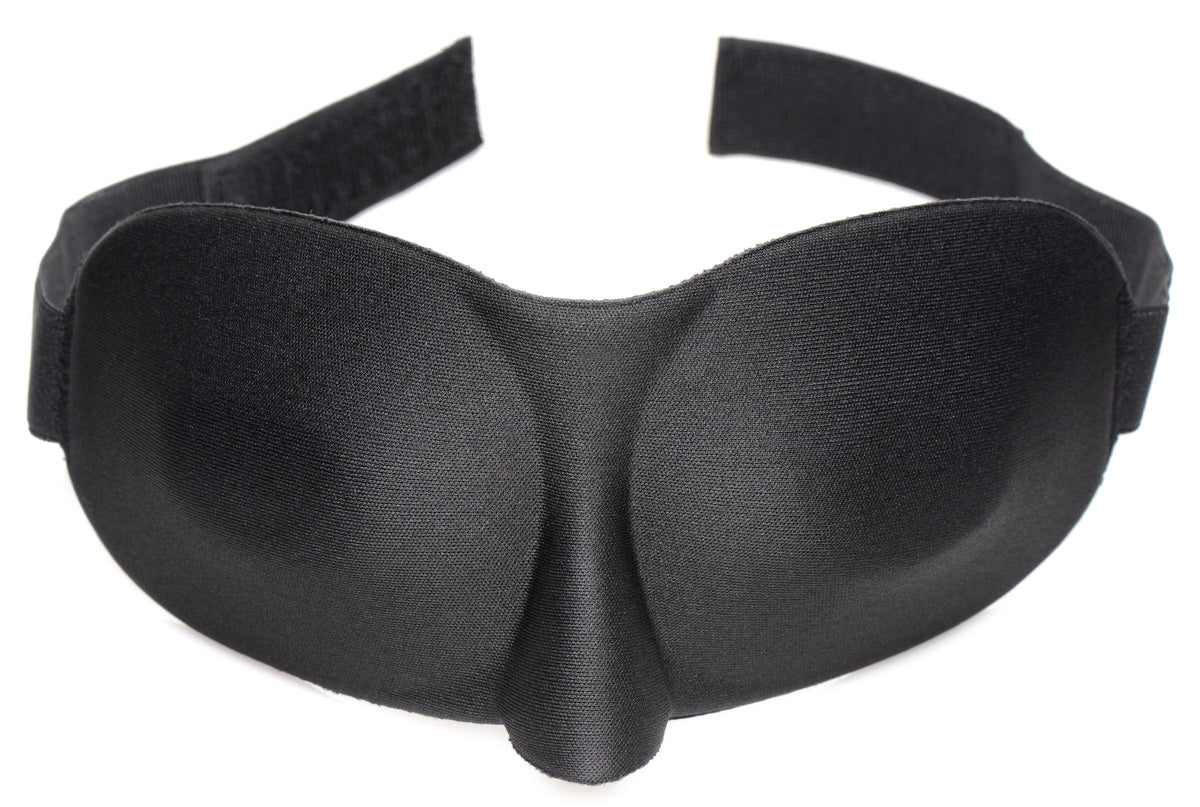 Frisky Deluxe Black Out Blindfold – hood and blindfold (view 2)