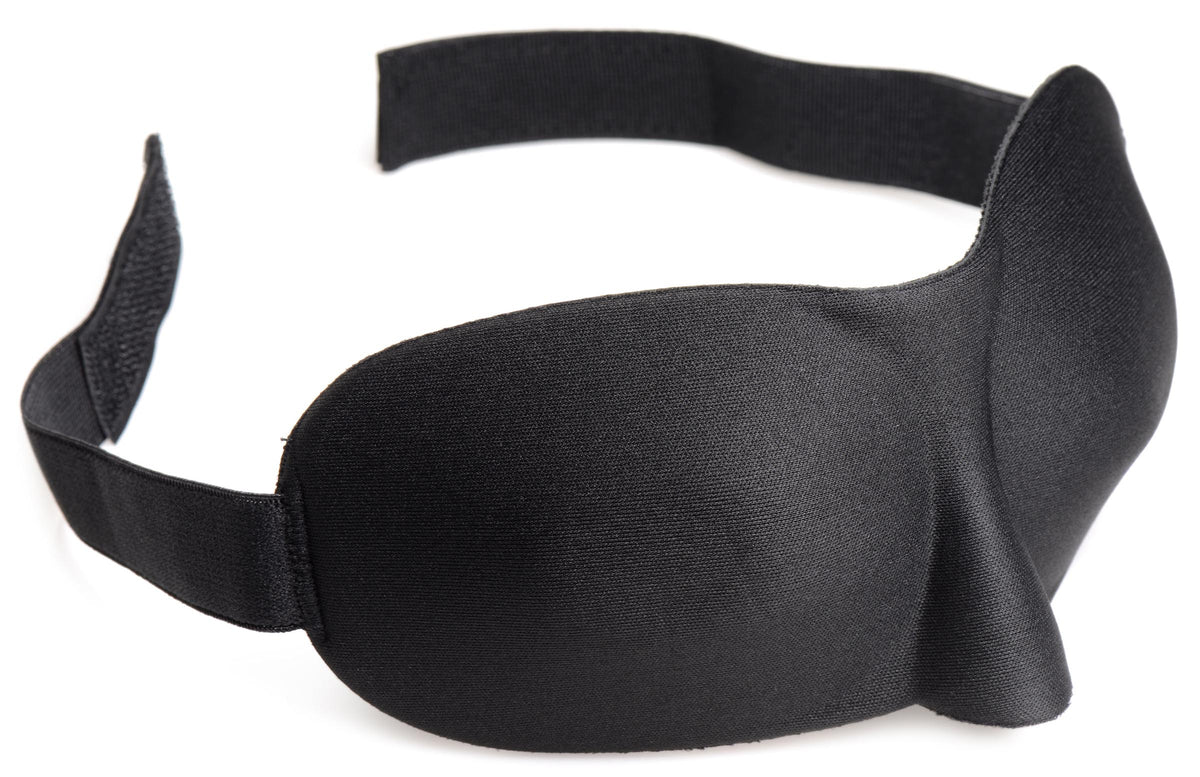 Frisky Deluxe Black Out Blindfold – hood and blindfold (view 3)