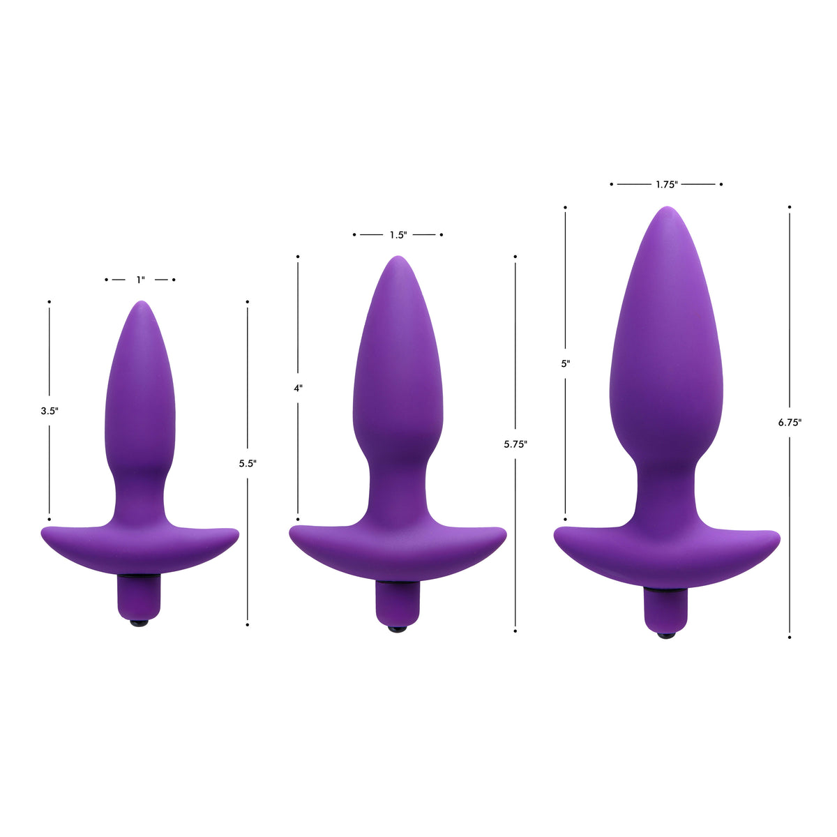 Aria Vibrating Silicone Anal Plug- Small – butt plug, Silicone (view 2)