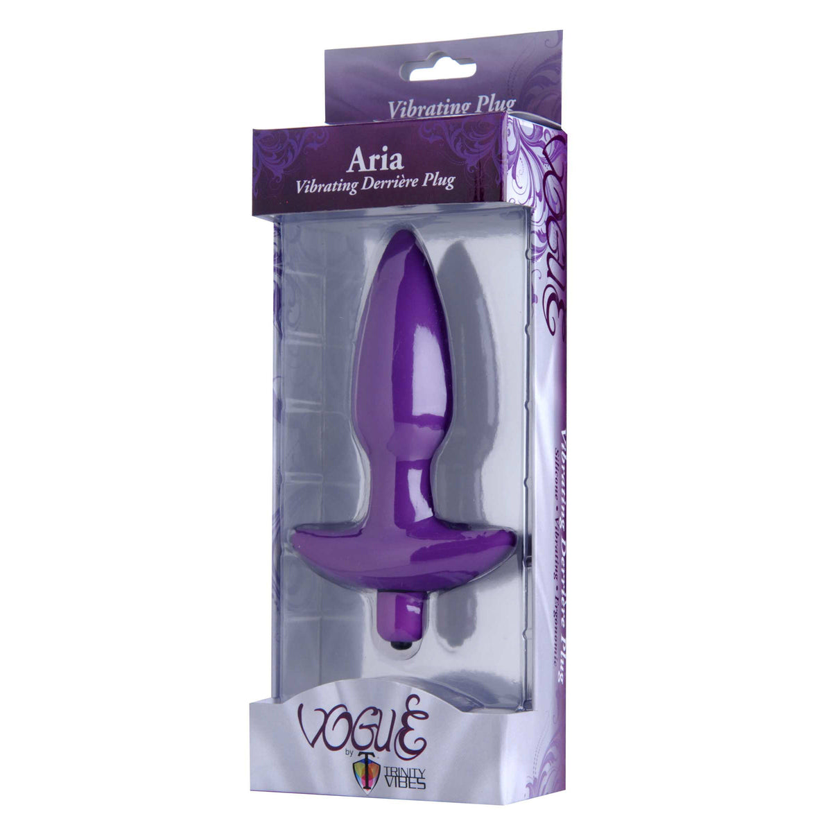 Aria Vibrating Silicone Anal Plug- Medium – butt plug, Silicone (view 3)