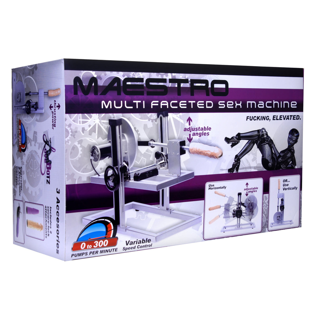 Maestro Multi-Faceted Sex Machine with Universal Adapter (view 7)