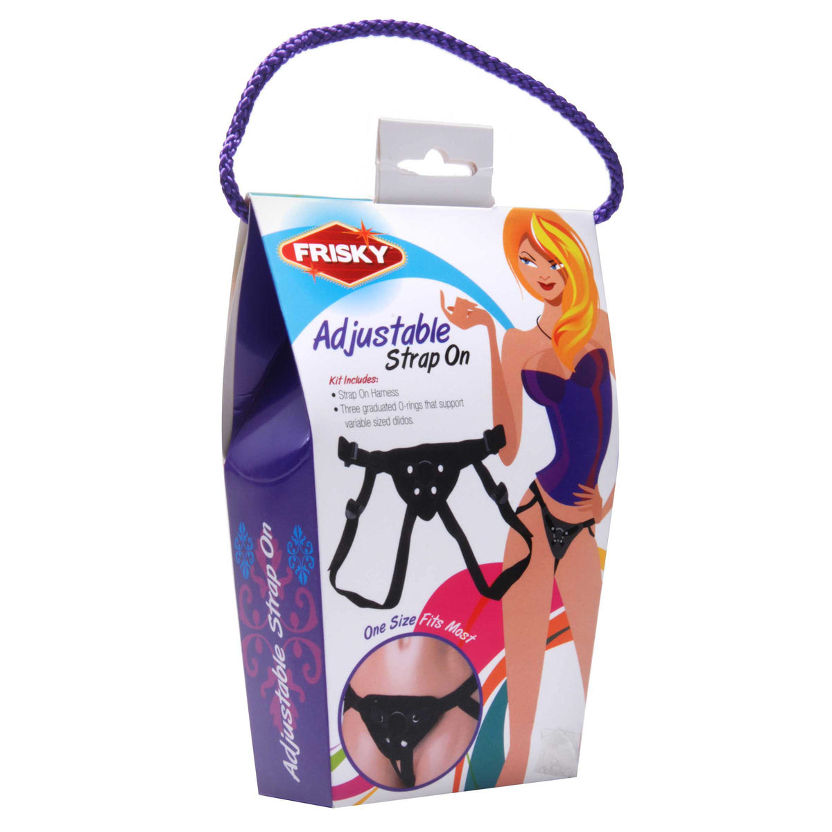 Frisky Adjustable Strap On Harness – strap-on and harness, Fabric (view 4)