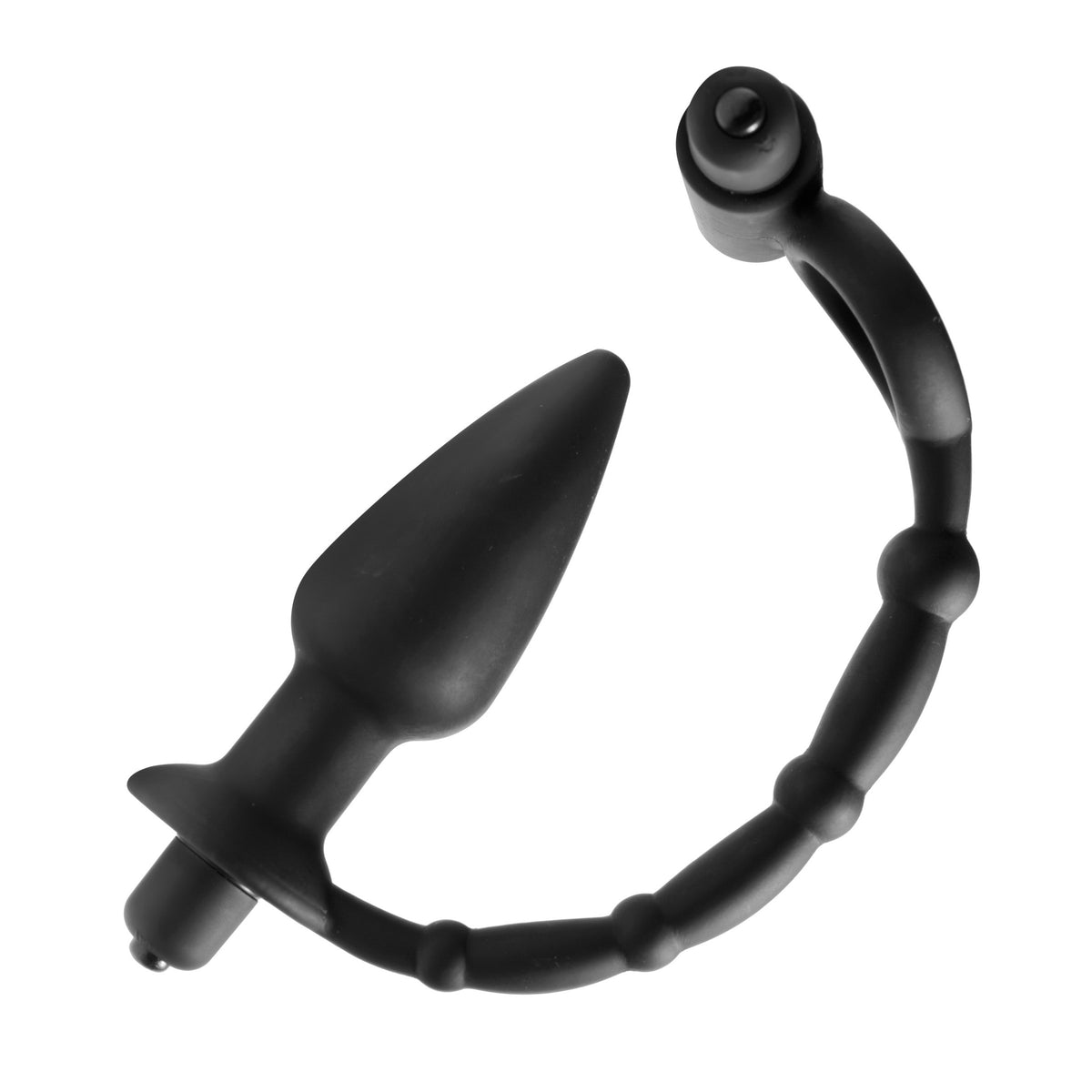 Viaticus Dual Cock Ring and Anal Plug Vibe, Silicone (view 3)