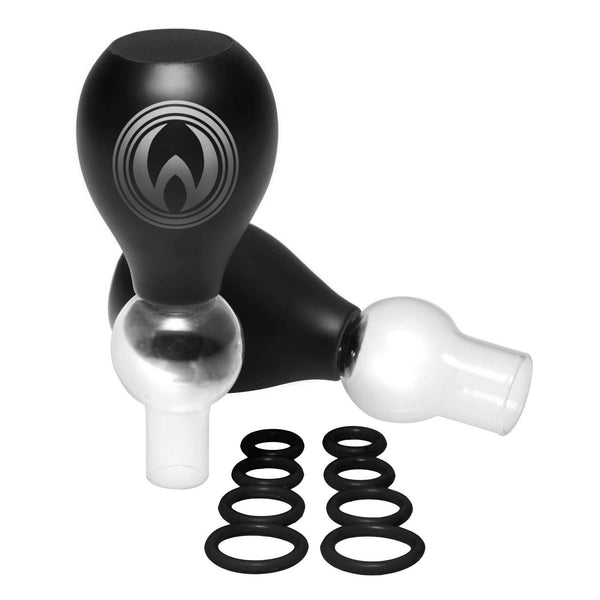 Nipple Amplifier Enlargement Bulbs with O-Rings – penis pump and enhancer, Glass