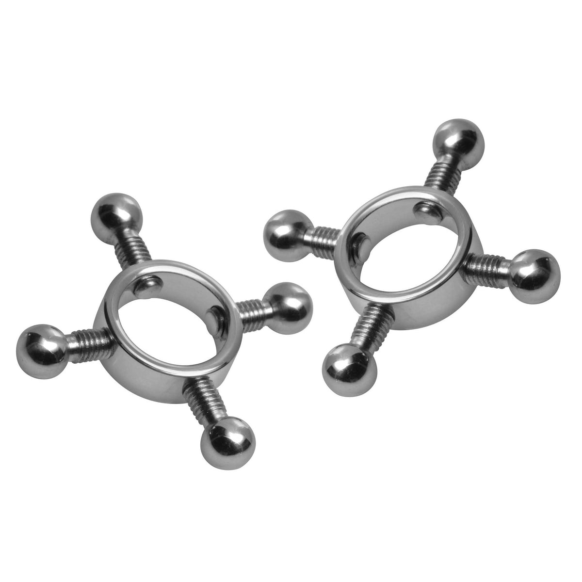 Stainless Steel Rings of Fire Nipple Press Set – nipple toy, Metal (view 3)