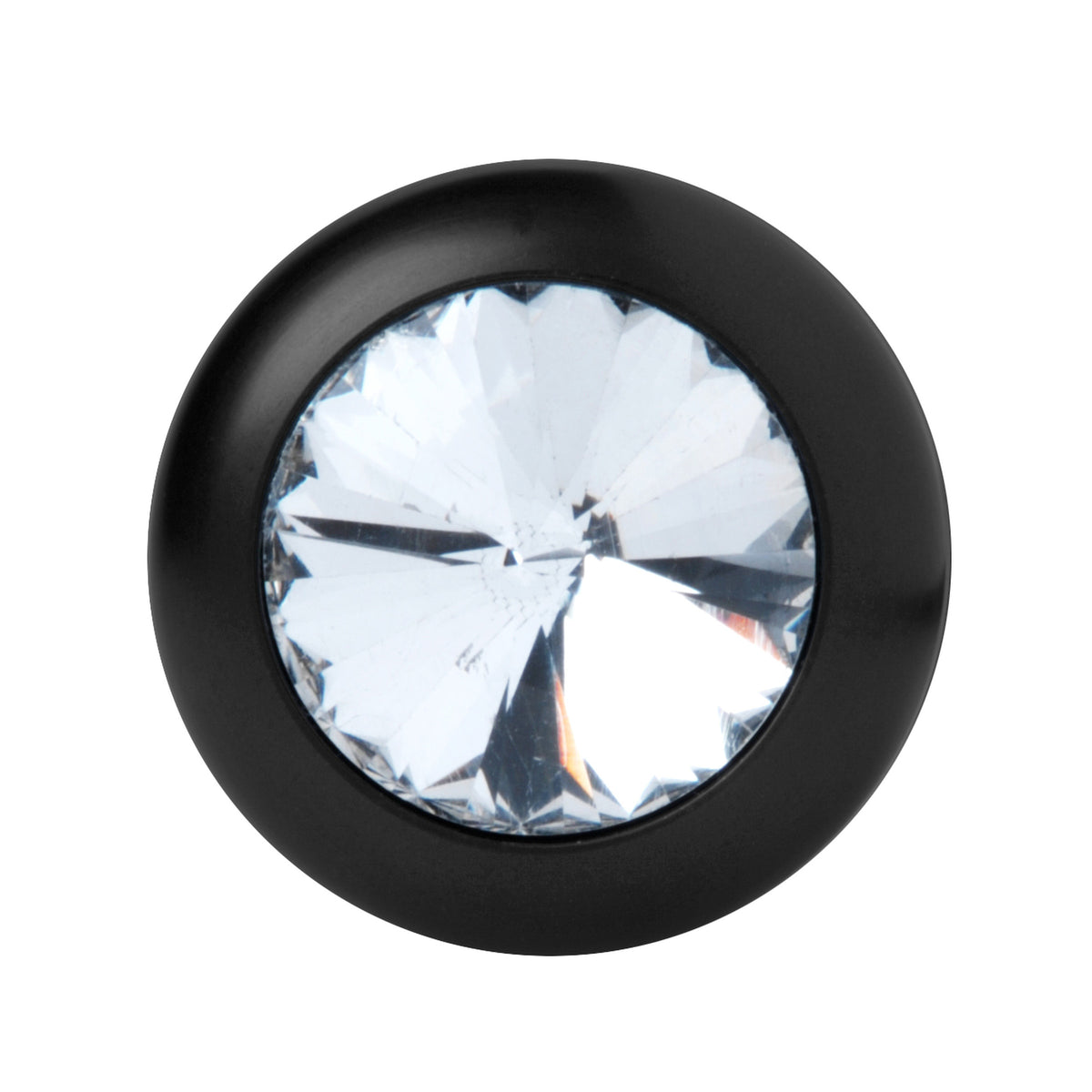 Spade Petite Jewel Aluminum Anal Plug – butt plug, Glass (view 2)