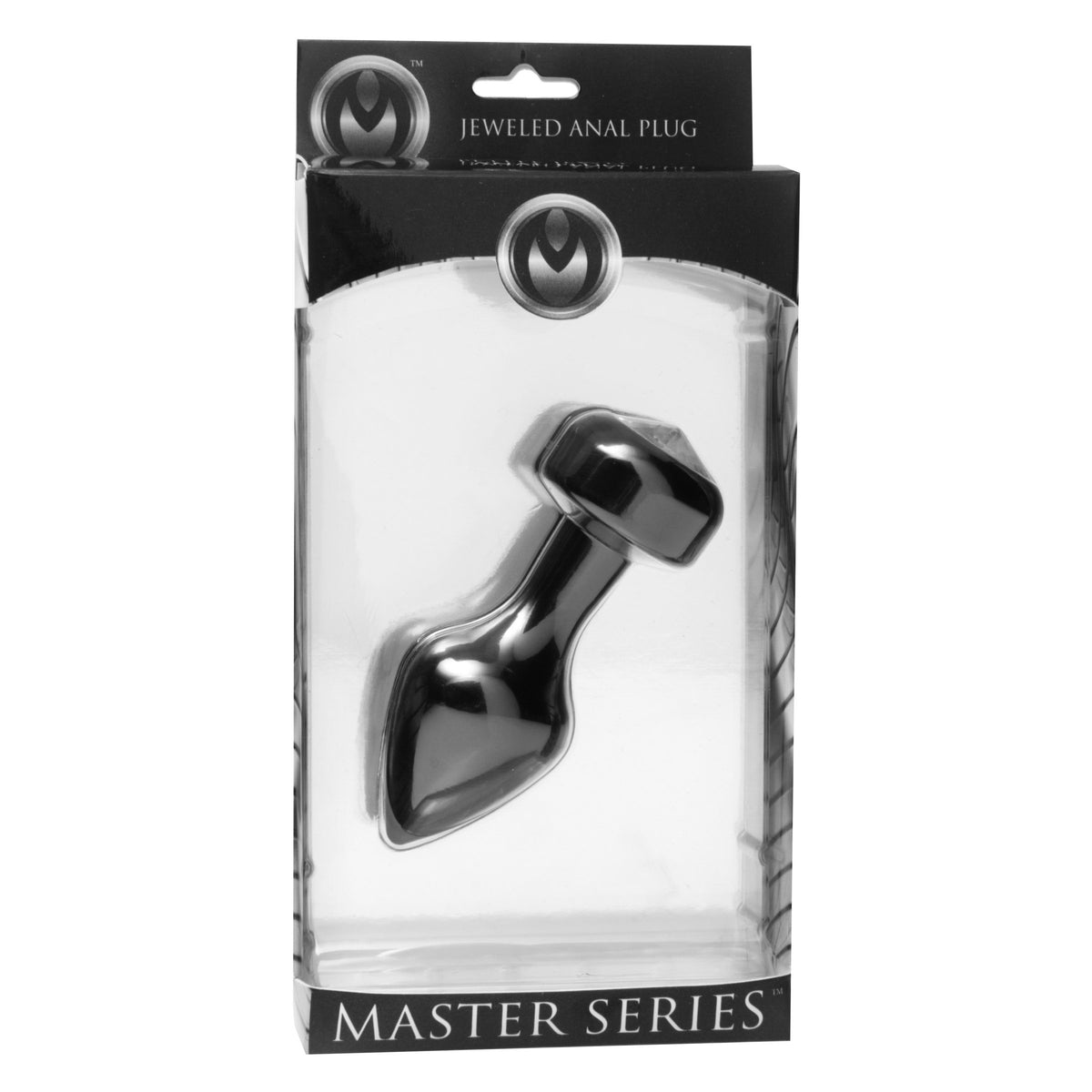 Spade Petite Jewel Aluminum Anal Plug – butt plug, Glass (view 3)
