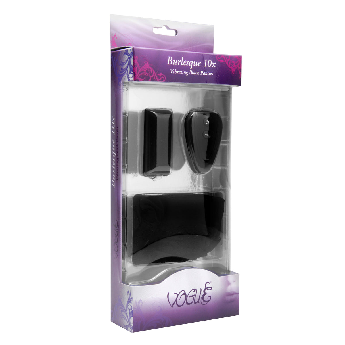 Burlesque 10 Mode Vibrating Panties with Remote, Fabric (view 4)