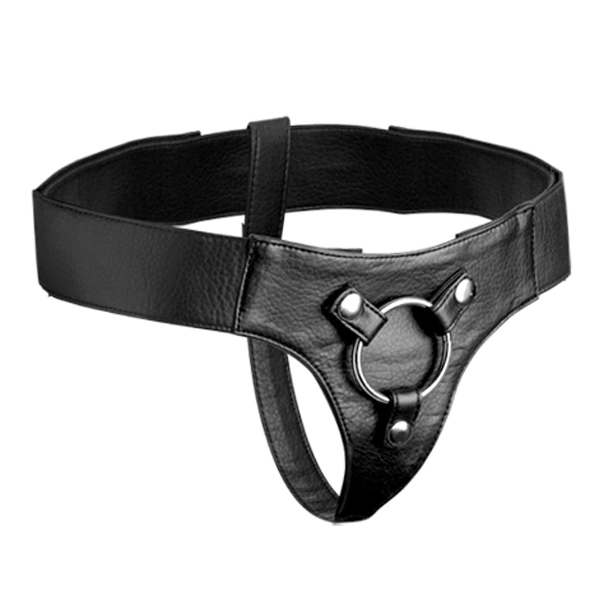 Domina Wide Band Strap On Harness – strap-on and harness, Metal (view 5)