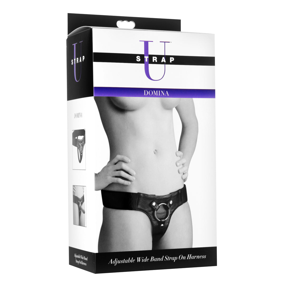 Domina Wide Band Strap On Harness – strap-on and harness, Metal (view 6)