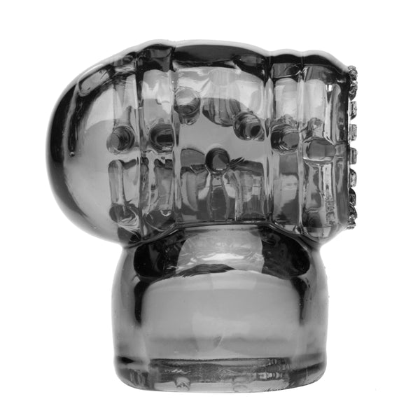 Black Vibra Cup Male Masturbation Wand Attachment – masturbator, TPE