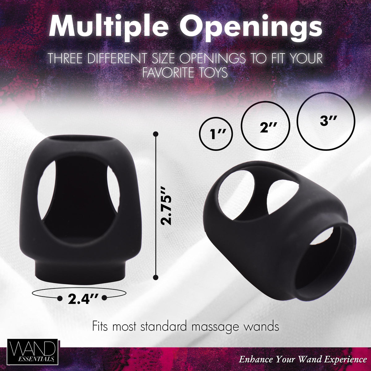 Strap Cap Wand Harness for Dildos – strap-on and harness, Silicone (view 4)