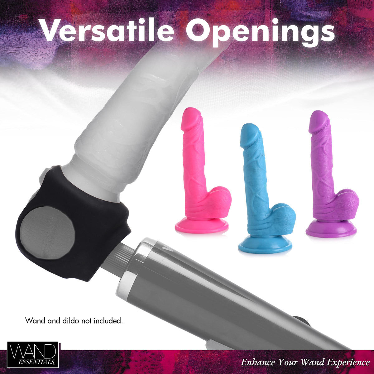Strap Cap Wand Harness for Dildos – strap-on and harness, Silicone (view 6)
