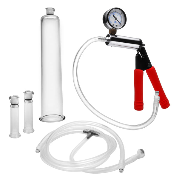 Super Deluxe Pumping Kit – penis pump and enhancer, Metal
