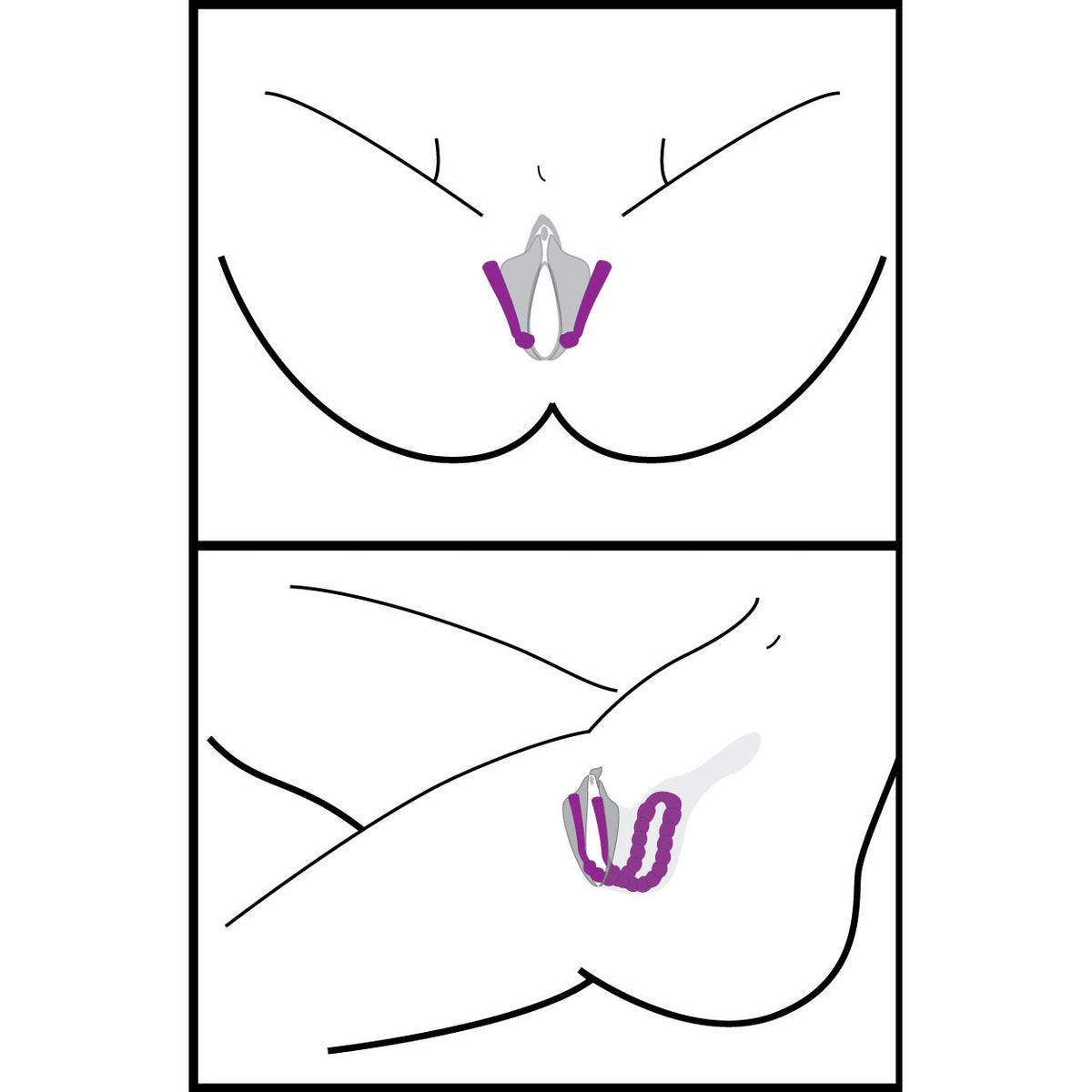 Oral Enhancing Hands Free Labia Spreader – restraints and cuffs, Silicone (view 4)