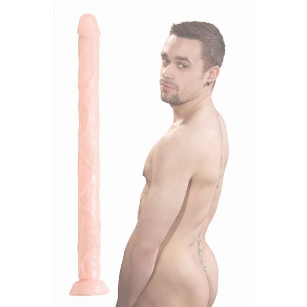 Raging Cockstars Long Dong Leo 18 Inch Dildo, PVC