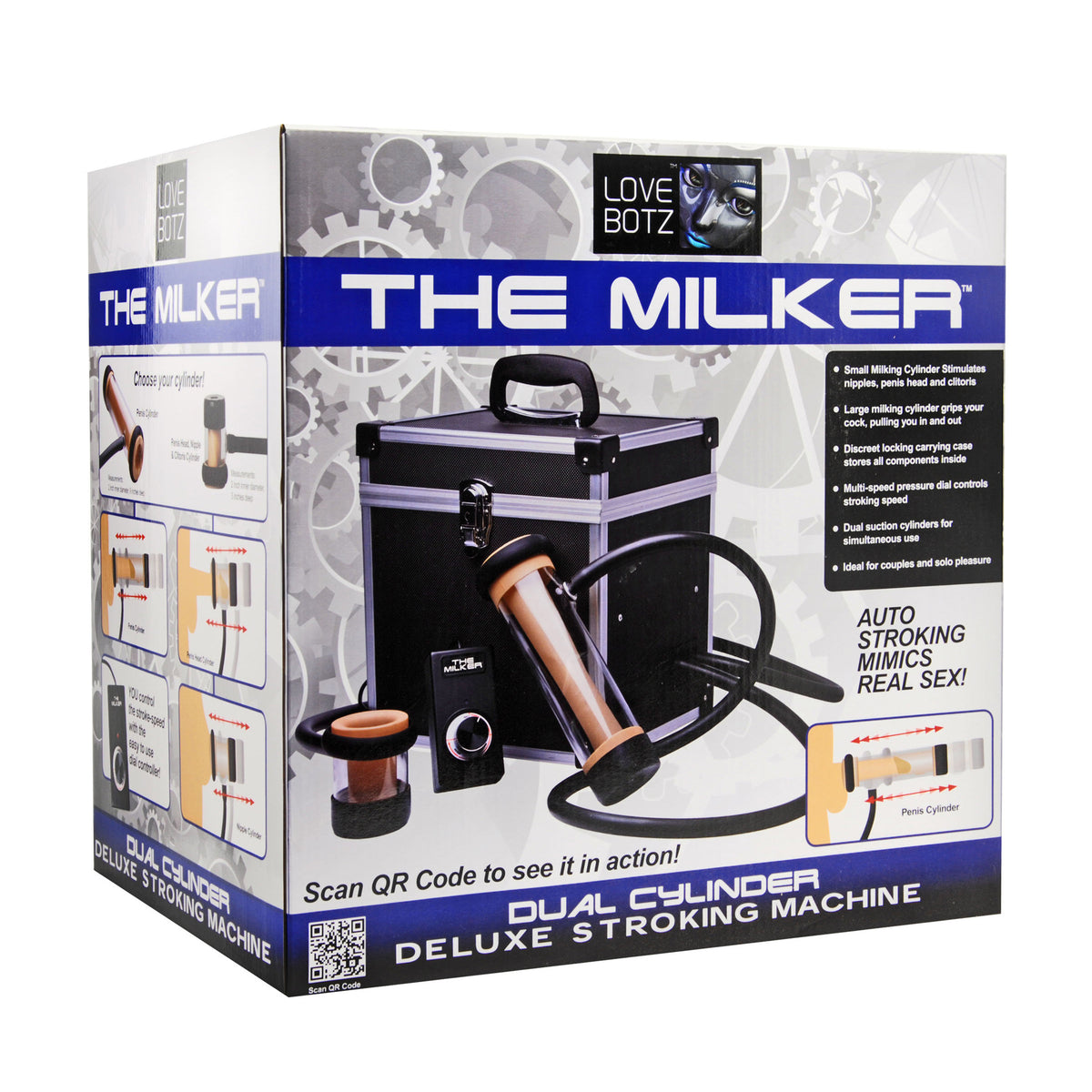 The Milker Automatic Deluxe Stroker Machine – masturbator, Silicone (view 6)