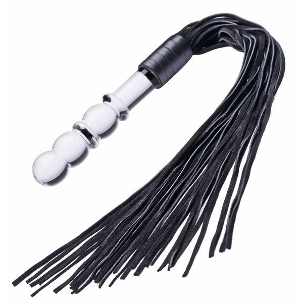 Lingam Glass Dildo Flogger, Glass