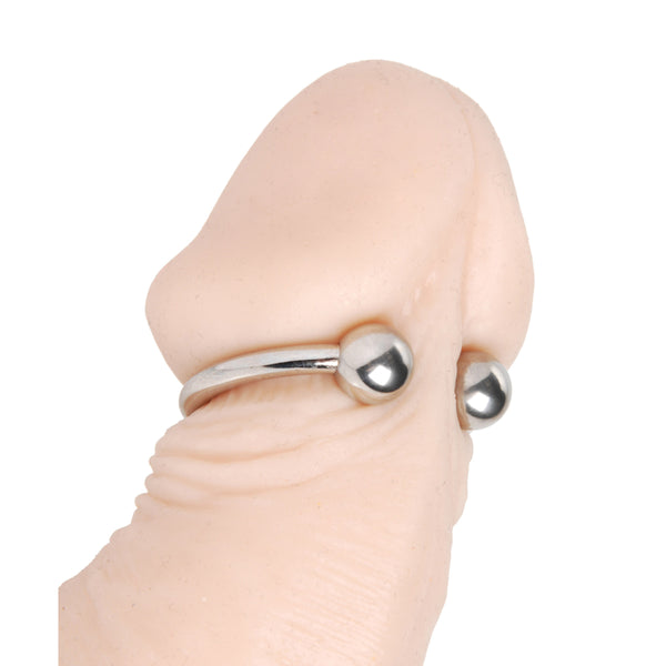 Pressure Point Beaded Glans Ring – cock ring, Metal