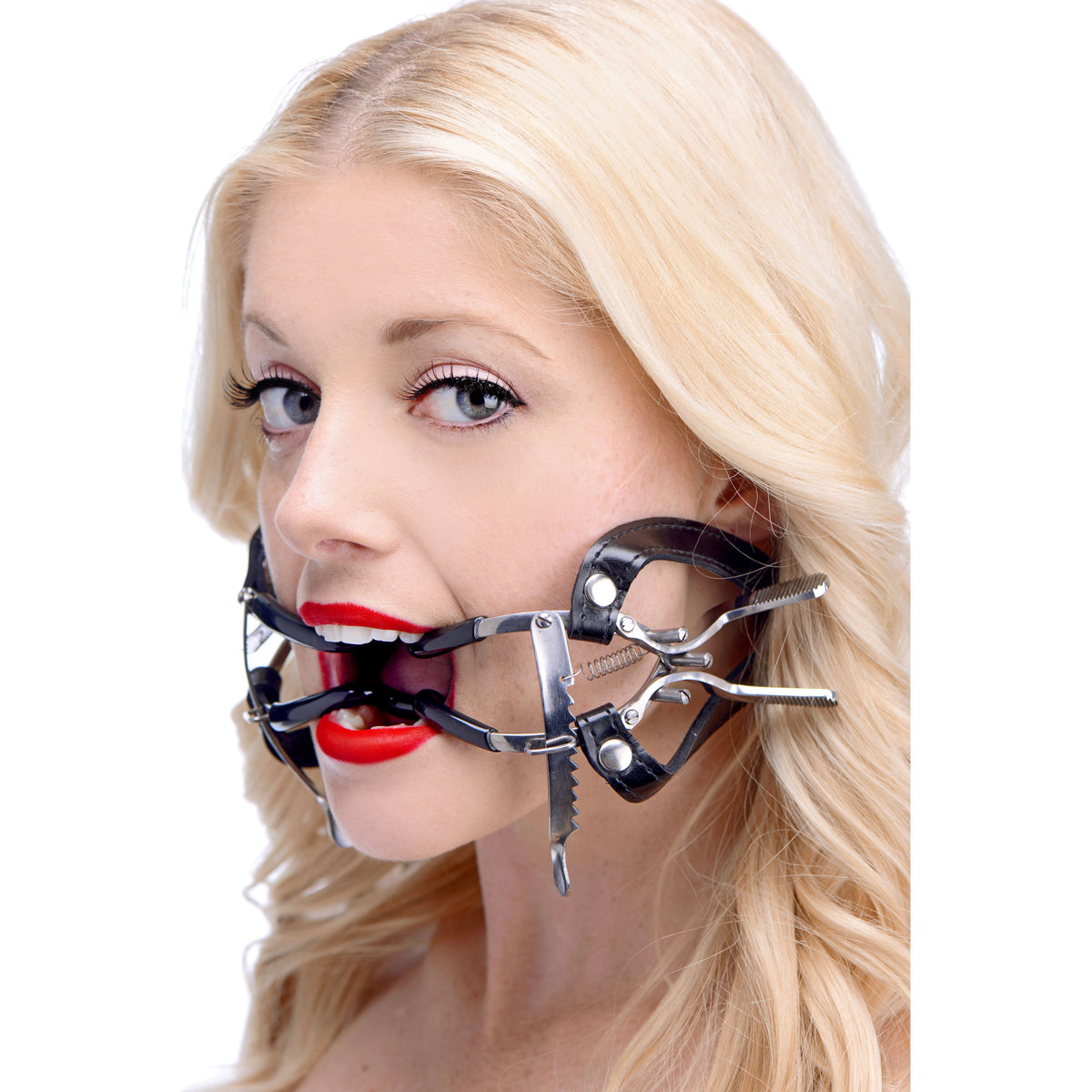 Ratchet Style Jennings Mouth Gag with Strap, Metal (view 2)