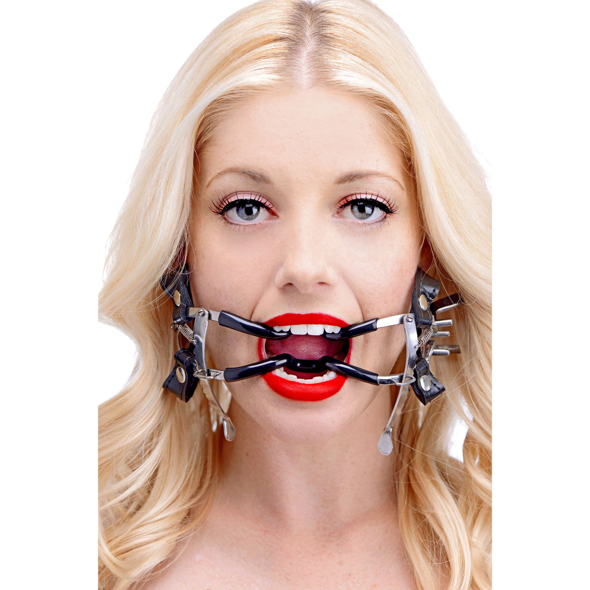 Ratchet Style Jennings Mouth Gag with Strap, Metal (view 3)