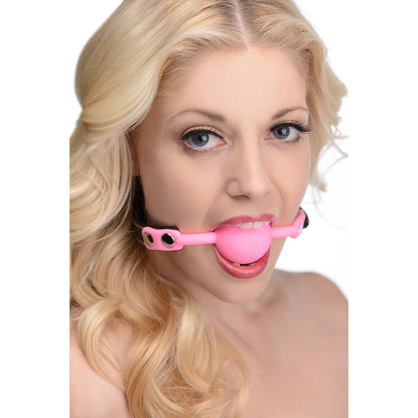 Glow Gag Glow in the Dark Silicone Ball Gag, Silicone
