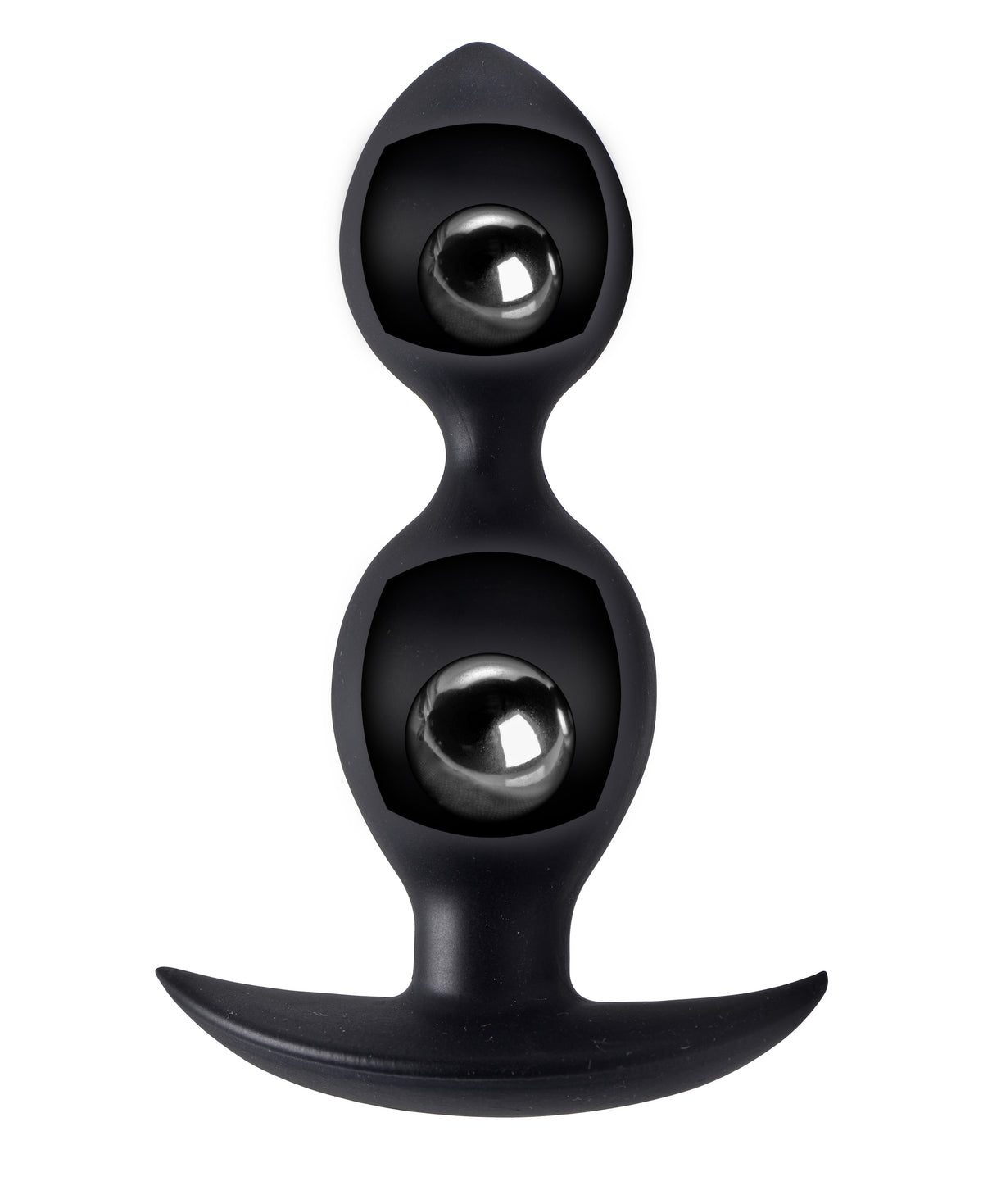 Orbs Steel Weighted Duotone Silicone Anal Plug – butt plug, Silicone (view 3)
