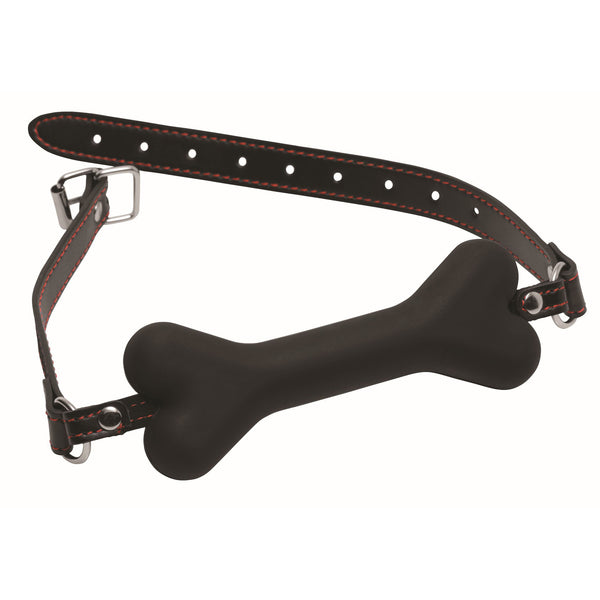 Hound Adjustable Dog Bone Gag, Silicone