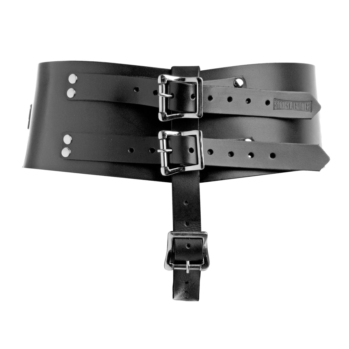 Premium Leather Forced Orgasm Kit – restraints and cuffs, Metal (view 4)