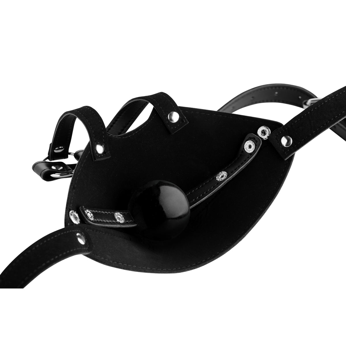 Mouth Harness with Ball Gag, Metal (view 4)