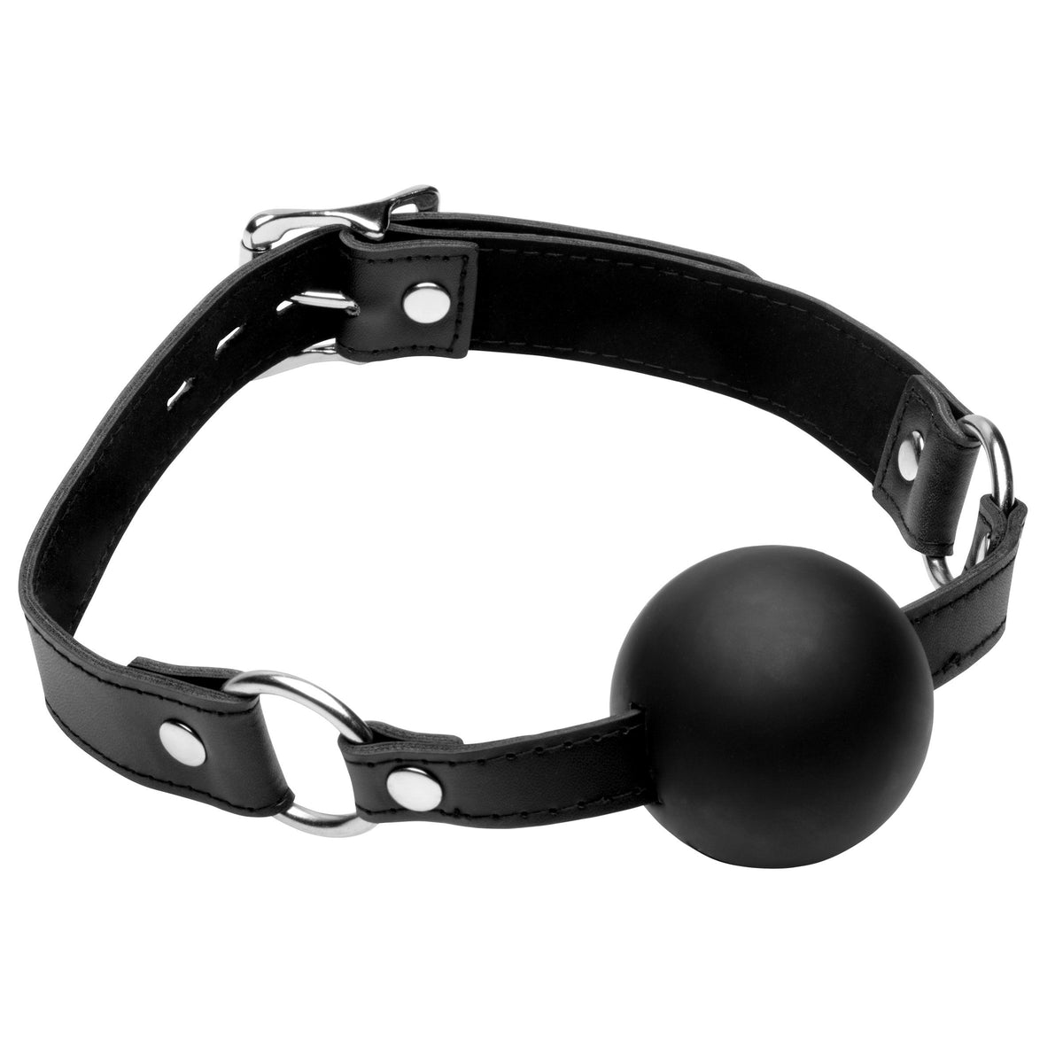 XL 2 Inch Silicone Ball Gag, Silicone (view 4)