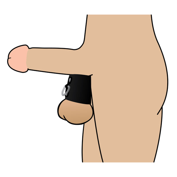 2 Inch Ball Stretcher with D-Ring – cock ring, Metal