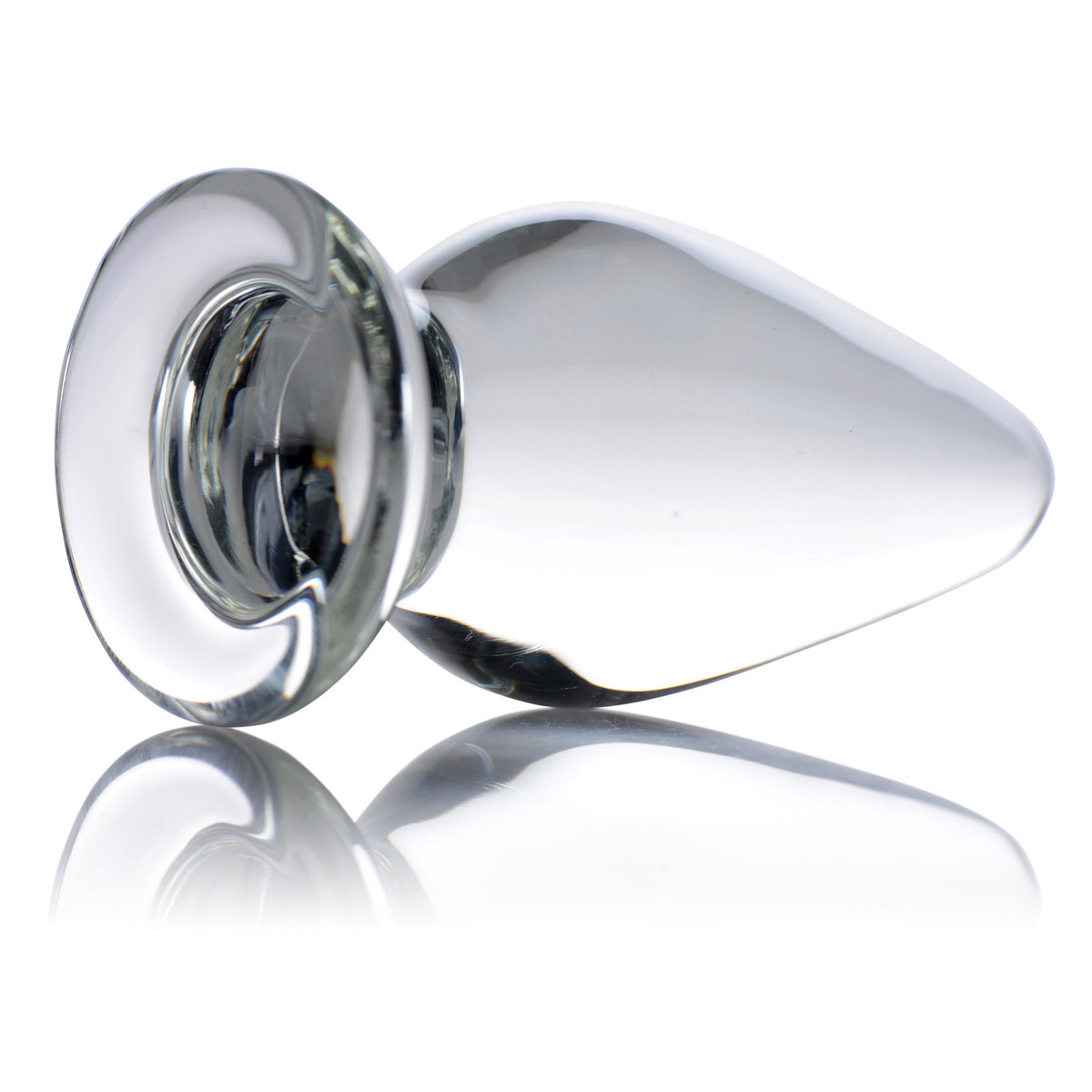 Ember Weighted Tapered Anal Plug – butt plug, Glass (view 3)