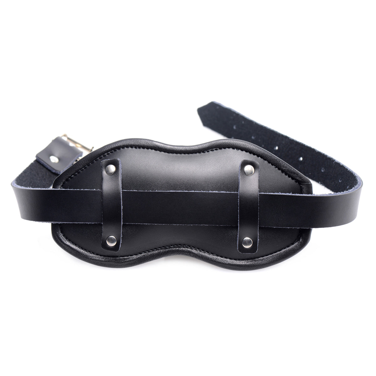 Leather Padded Silicone Penis Mouth Gag, Silicone (view 3)