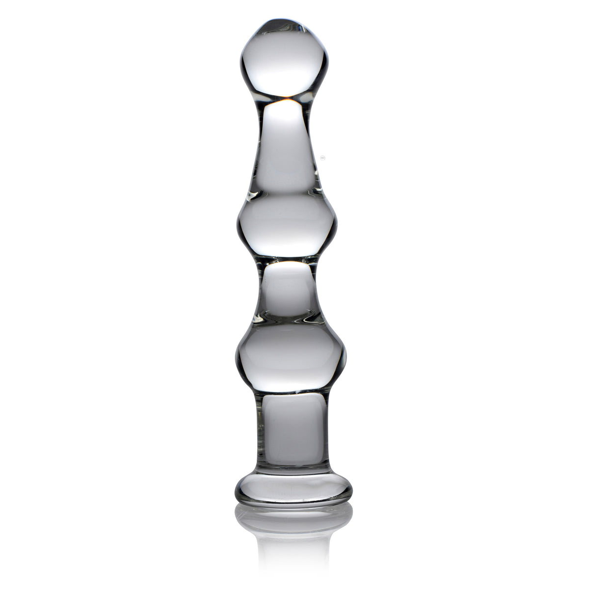 Mammoth 3 Bumps Glass Dildo, Glass (view 2)
