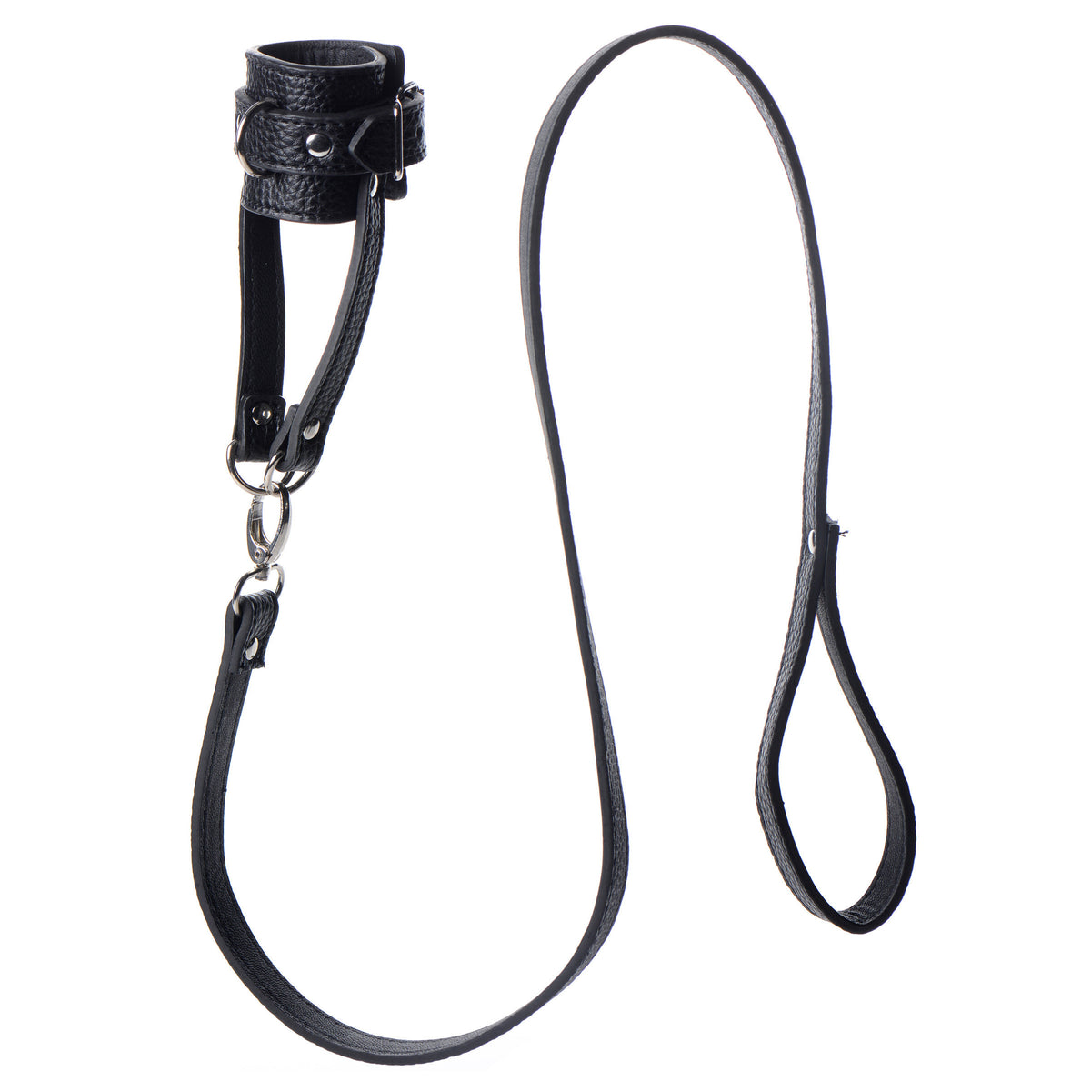 Ball Stretcher With Leash – cock ring, Metal (view 5)