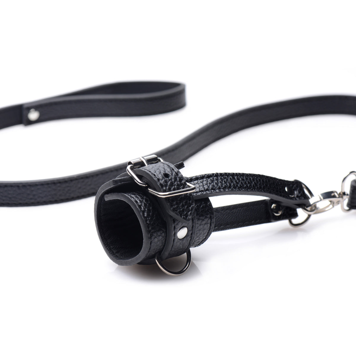 Ball Stretcher With Leash – cock ring, Metal (view 6)