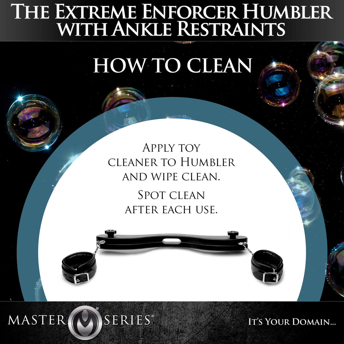 The Extreme Enforcer Humbler with Ankle Restraints – restraints and cuffs, Metal (view 6)