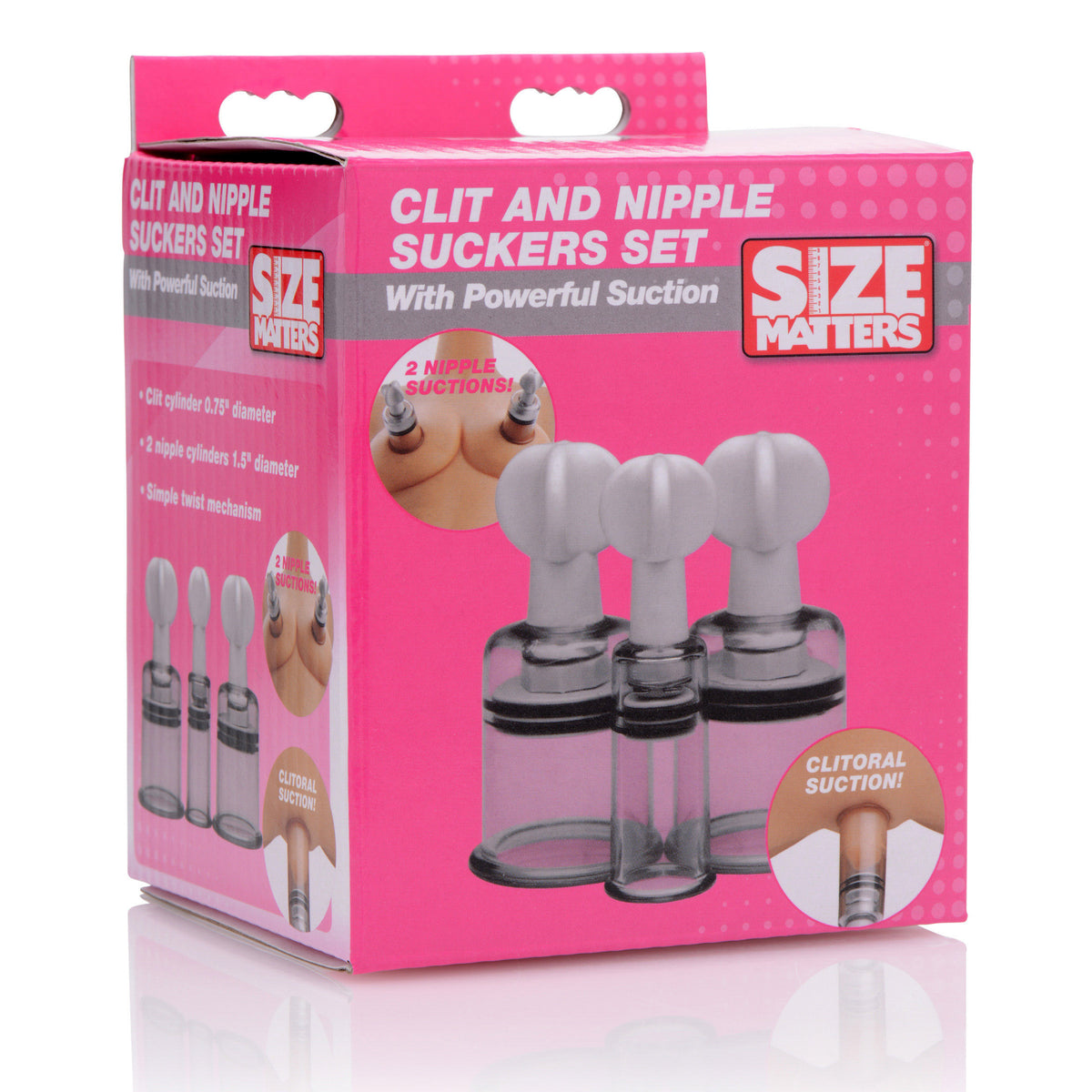 Clit and Nipple Suckers Set – penis pump and enhancer, ABS plastic (view 5)
