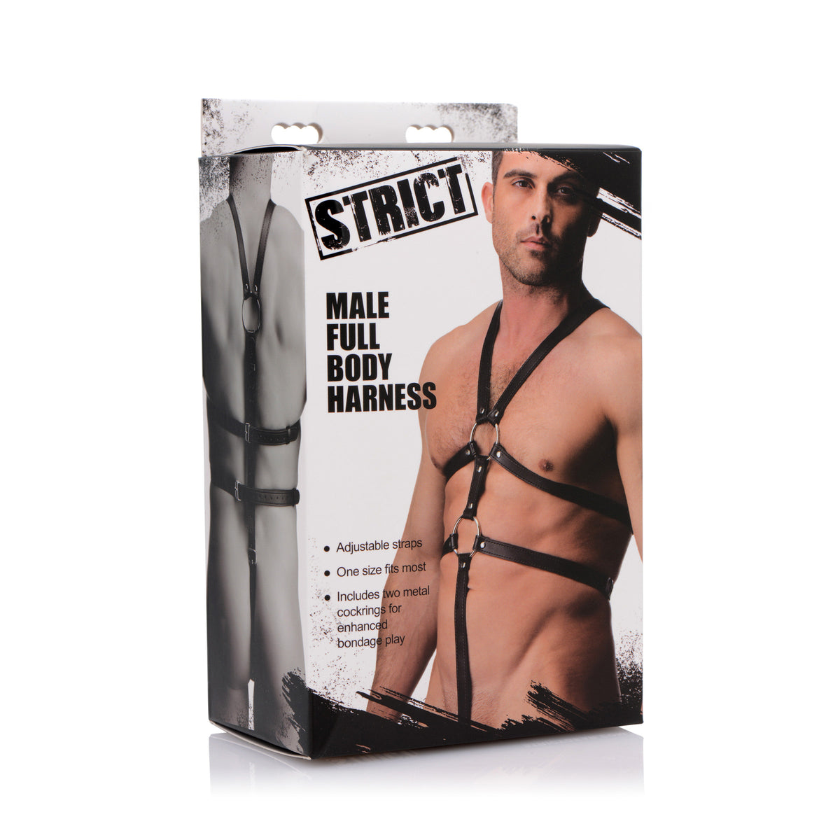 Male Full Body Harness – restraints and cuffs, Metal (view 6)