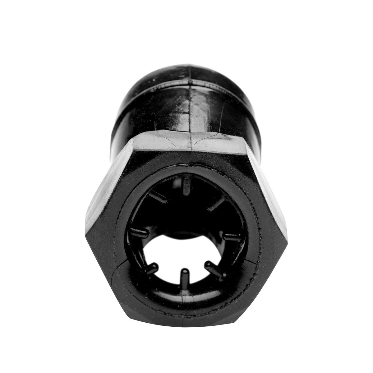 Detained - Black Restrictive Chastity Cage – chastity device, TPE (view 3)