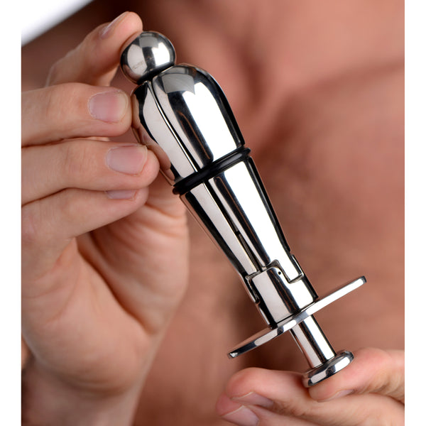 Stainless Steel Locking Anal Plug – butt plug, Metal