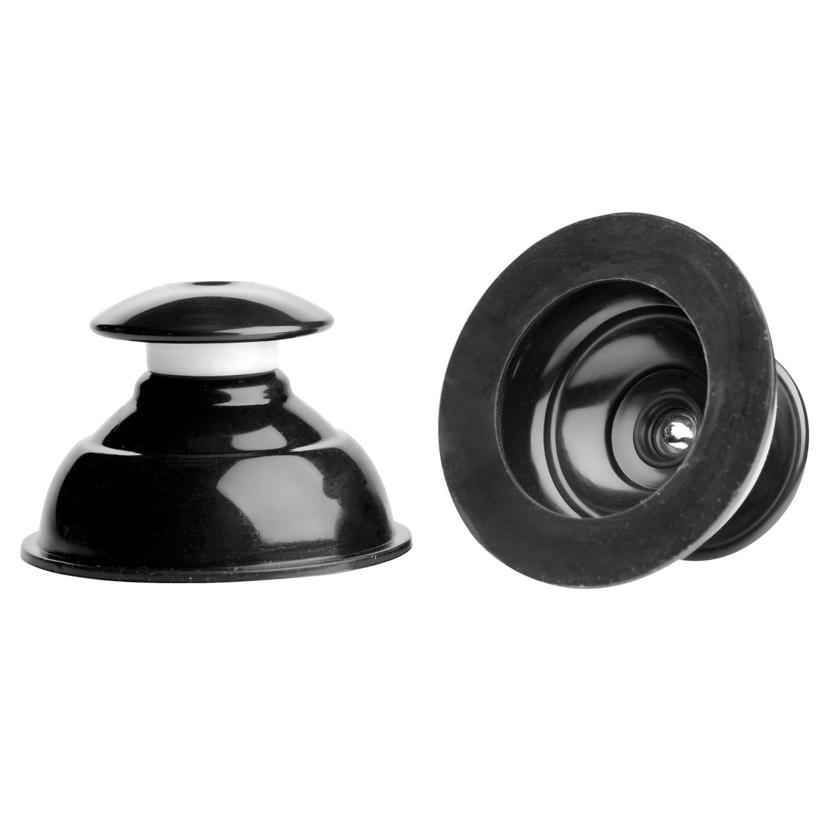 Plungers Extreme Suction Silicone Nipple Toys - Black – clitoral suction toy, Silicone (view 4)