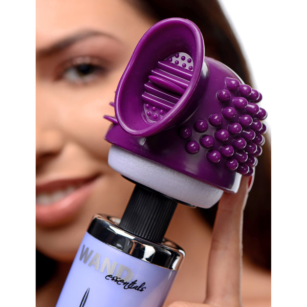 Triple Thrill 3 in 1 Silicone Wand Attachment – wand massager, Silicone