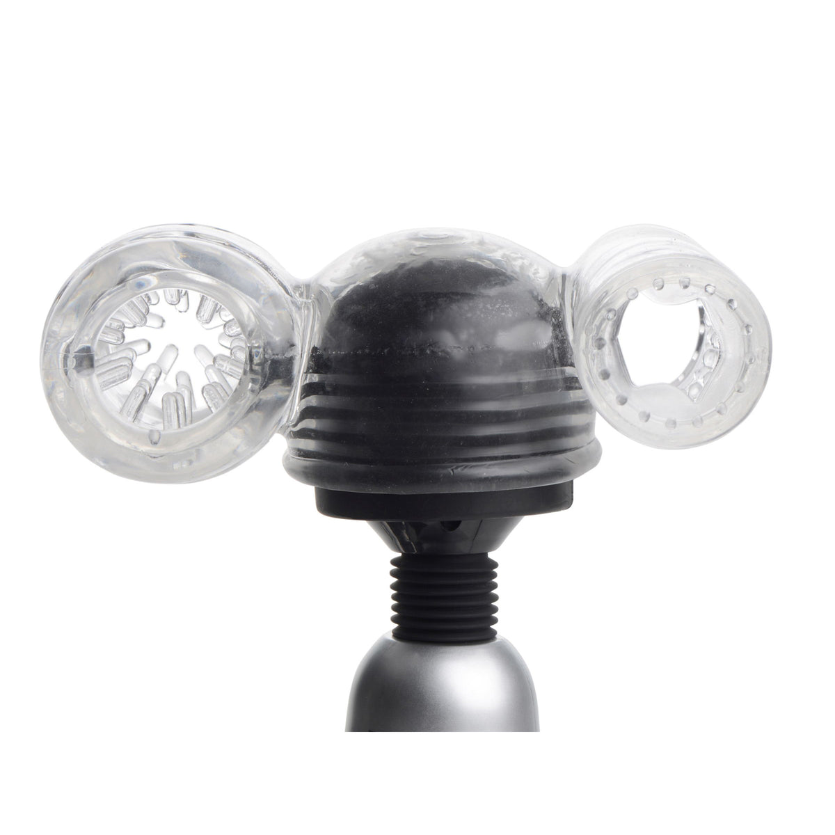 Twin Turbo Strokers 2 in 1 Wand Attachment for Men – masturbator, TPE (view 2)