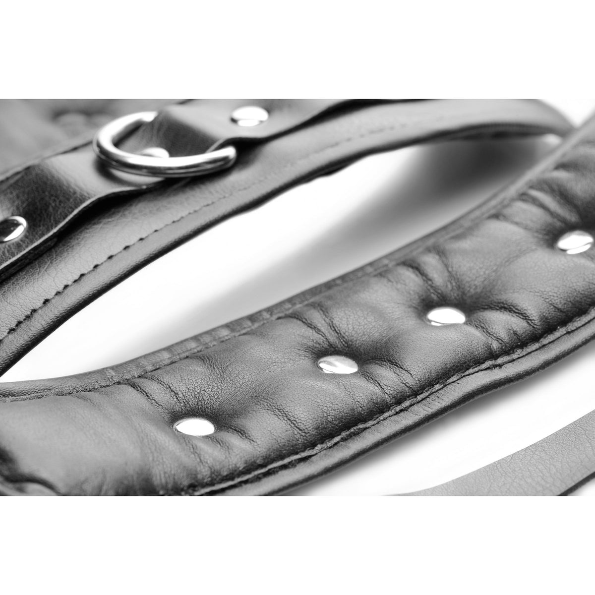 Strap Linked Bondage Cuffs - Wrist – restraints and cuffs, Leather (view 3)