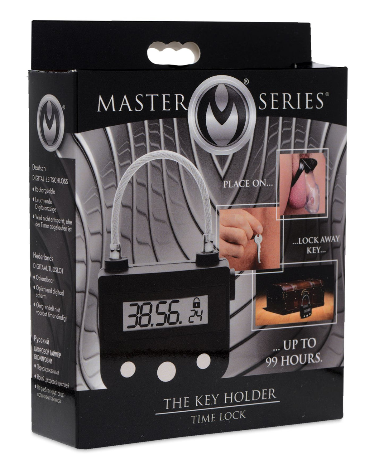 The Chastity Time Lock – chastity device, Metal (view 2)