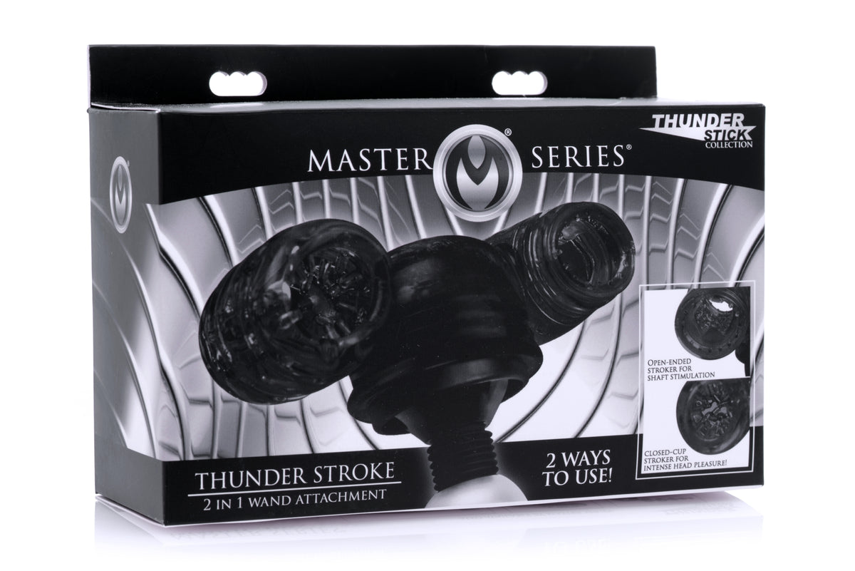 Thunder Stroke 2 in 1 Wand Masturbation Attachment – masturbator, TPE (view 5)