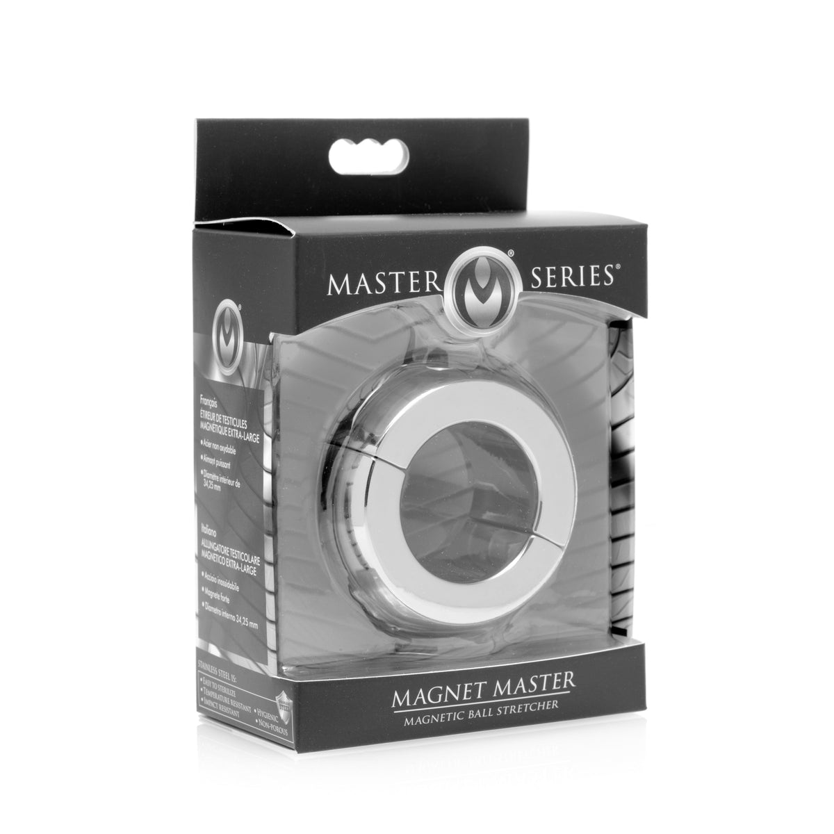 Magnet Master Stainless Steel Ball Stretcher – cock ring, Metal (view 5)